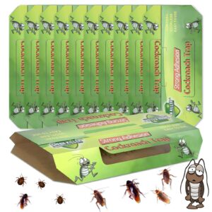 Schabenfalle 10er Set - Effektive Köderdose für Kakerlaken, Bettwanzen & Silberfische - Ungiftig & Einfach anzuwenden fü