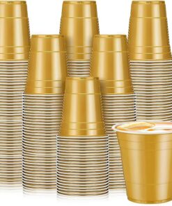 GWRFVIL 100 Pack 2 Unzen Plastik Schnapsgläser - Einwegbecher für Hochzeitsfeiere und Patrick's Day - Biertrinken und Se