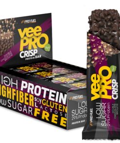 Protein Riegel veePRO CRISP Double Chocolate Brownie - unglaublich lecker & cremig - 29% Protein pro Riegel Protein Ri