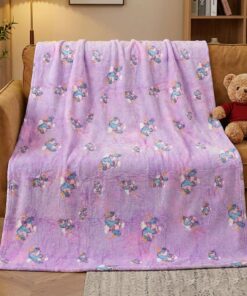 Kuscheldecke für Kinder, Leuchtende Einhorn-Decke, Superweich Flanell, für Mädchen, 140x200 cm, Nachtlicht-Funktion | K