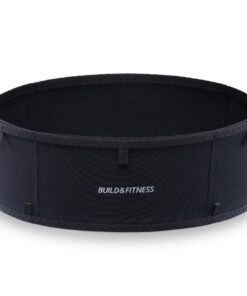 Build & Fitness LiteBelt Laufgürtel – 4 schnell zugängliche Taschen, super leicht und schlank, Flip-Hüfttasche, Lauf-Han