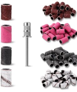 100 Stück Schleifkappen Nagelfräser für Maniküre und Pediküre | Schleifhülsen Nagelfräser 80/120/180/240 Grid für Nagel