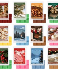 SCENTORINI Duftwachs Geschenkset, Düfte Glasierter Donut, Sojawachs Wax Melts für Wintermorgen und geröstete Kastanien