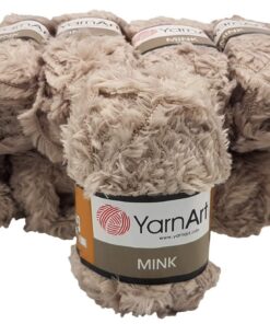 Yarnart Mink-ähnliches Plüschgarn für Kinder und Handicrafts, perfect für Knallwollprojekte (500 gramm Paket) | Yarnart