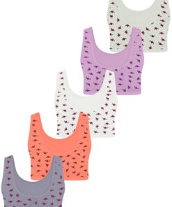 LOREZA 5 Mädchen Bustier aus Baumwolle broad Straps BH für Sport Gr. 140-170 LOREZA 5 Mädchen Baumwoll Bustier broad S