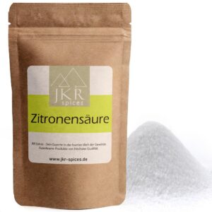 JKR Spices® Lemon Acids 250g Lebensmittelqualität | Kochen und Backen | Reinigung und Kochhilfe
