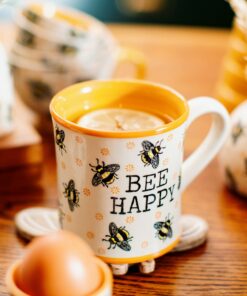 Sass & Belle Bee Happy Yellow Tasse für Kinder im Hausgebrauch-langweilen-Ablenkung-Funktionalität-150ml-Suchbegriffe: K