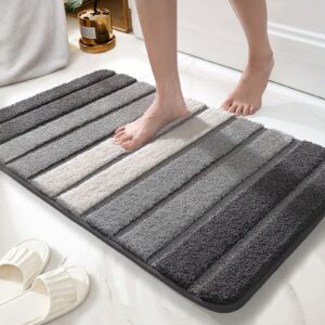 Wyewye Super Saugfähige Fußmatte für Badestellen 40x60cm Grau