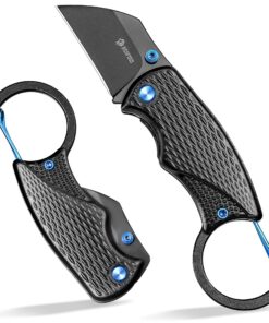 NedFoss OWL Klappmesser - Einhandmesser für Alltagsbenutzung, Geschenkklassisch & Sammlungswert, D2-Stahl mit Aluminiumg