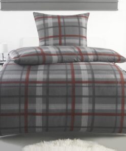 BaSaTex Flausch Fleece Winter Bettwäsche Set | 100% Mikrofaser Plüsch | 135x200 + 80x80 cm | Warme Winter-Arzt-Arzt Bett