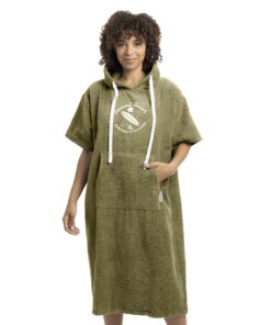 HOMELEVEL Surf Poncho Unisex aus 100% Baumwolle mit Kapuze OEKO-TEX