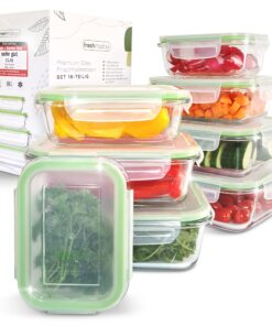Fresh Master Glas Vorratsdosen 16 teilig - 100% auslaufsicher & luftdicht - Meal Prep Boxen Test SEHR GUT