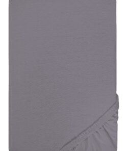 Biberna Jersey-Spannbettvorleger Silber/Grau - füredmütigeZimmer, 1x90x190cm & 100x200cm, elastisch und bequem