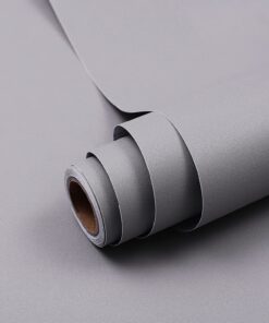 Hode Klebefolie Grau Matt 90X600cm Wasserdicht Schutzfolie für Möbel und Wände