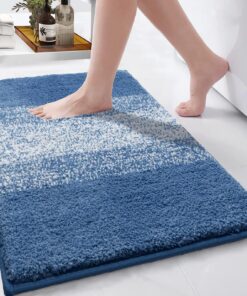 Enyhom Weiche Badematten für Badezimmer 80 x 120 cm, rutschfeste Wasserschutzvorbeugung, OEKO-TEX STANDARD 100
