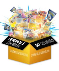 50 Originale Pokemon Karten auf Deutsch - Perfektes Starterset für Anfänger - 2 Holo, 3 Reverse Holo - Keine Doppelten