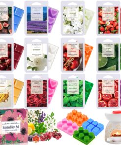 MULEVIP Duftwachs Wax Melts - 12 Pack, ideal für Hochzeiten, Geburtstage & Weihnachten - Duftwachswürfel für Duftlampe,