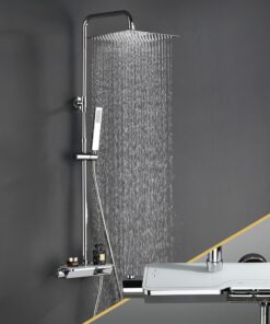 Görbach Regendusche Duschset Thermostatisch für Badepartnehmer im Bad