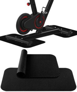 Capslpad Bodenschutzmatte – 6 mm dick, rutschfest – 2er Set für Home-Gym & Fitnessgeräte (Laufband, Heimtrainer, Crosstr