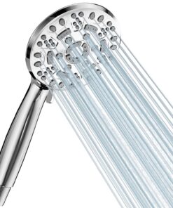 Cobbe Großes Regendusche Druckerhöhend 8 Strahlarten Hochdruck Wassersparend Handbrause