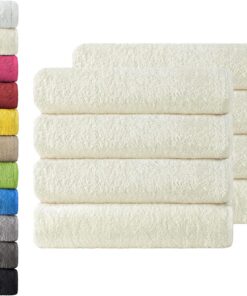 NatureMark Frottier-Handtücher 8er Spar-Pack, 50 x 100 cm, 100% Baumwolle