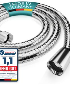 Engelbach® Duschschlauch 2m aus Edelstahl - Flexibel & Trinkwassergeprüft - Für Bad und Dusche - Dauerhaft & Sicher komb