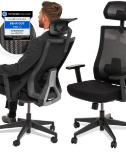 Valkenstol M3 Klassik Bürostuhl mit verstellbaren Armlehnen für Home Office | Ergonomischer PC Stuhl Valkenstol M3 Klas