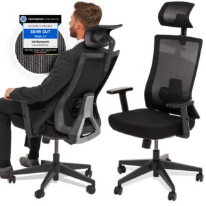 Valkenstol M3 Klassik Bürostuhl mit verstellbaren Armlehnen für Home Office | Ergonomischer PC Stuhl Valkenstol M3 Klas