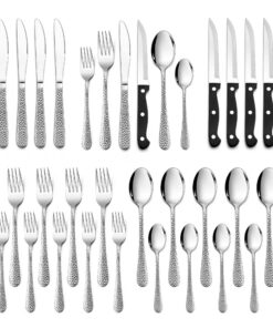 HaWare 36-teiliges Edelstahl Besteckset für 6 Personen Spülmaschinenfestes HaWare Besteckset für Zuhause Modernes HaWare