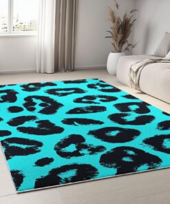 Generisch Waschbarer Wohnzimmer Teppich 60 x 90 cm Animal Print Stil für Esszimmer Schlafzimmer Küche Weicher Dekoration