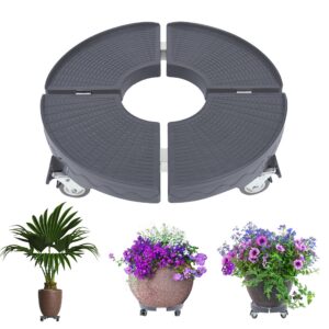 YRHome Pflanzenroller für Hausgarten Grau Tragkraft 300 kg Innen- und Außengebrauch