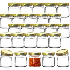BigDean kleine Marmeladengläser - Gläschen mit Schraub-Deckel - Probiergläser für Gastgeschenke & Hochzeit - Made in Ger