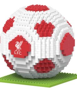 FOCO Offiziell Lizenziertes Liverpool FC BRXLZ 3D-Fußball-Bausatz für Kinder im Hausgebrauch Cool LED-Licht-Effekt und 5