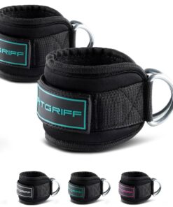 Fitgriff® Fußschlaufen V3 für Fitness Training - Frauen & Männer - Ankle Straps - (2 Stück) - Kabelzug Fitness