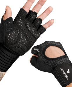 ATERCEL Fitness Handschuhe Herren Damen | Krafttraining und Crossfit | Sportlicher Stil für Gym-Begeisterte | Größe L/XL