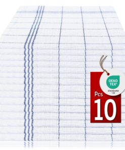 Pataya Geschirrtücher 10er Set - 100% Baumwolle OEKO-TEX Zertifiziert - Extrem saugstark - Küchentücher und Geschirrtüch