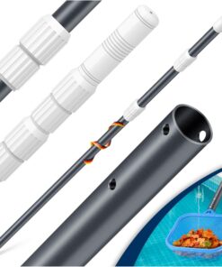 Kisser® Pool Teleskopstange Aluminium | Witterungsbeständig und Stabil für Poolreinigung | pensionäre Gardener | fürs Ga