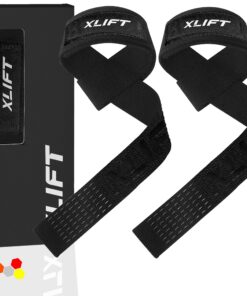 XLIFT Zughilfen Krafttraining - Kreuzheben Gurte - Bodybuilding für Frauen und Männer - Rutschfest - Gym Zubehör - Profi