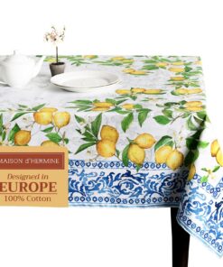 Maison d'Hermine rechteckige Baumwolltischdecke, Geschenk für Muttertag und Partys, für Esszimmer und Hotel, Frühling un