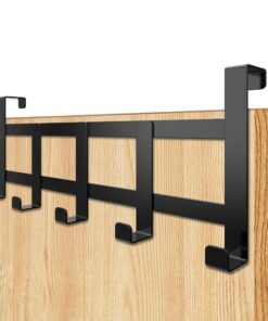 Menz Türgarderobe zum Einhängen - Platzsparende Türhakenleiste für Ihre Wohnung, universell verwendbar, perfekt für Klei
