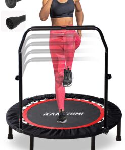 Kanchimi Mini Rebounder Fitness-Trampoline + Griff für Familie & Freunde im Zuhause