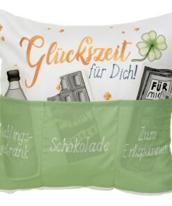 Glückskissen Sofahelden mit Taschen und Dekoration für Relaxen | Sofaheldenschatz Glückskissen mit Taschen und Dekorati