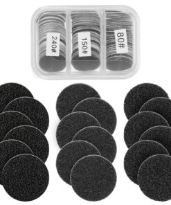 150 Stück Schleifscheibe für Pediküre - 80/150/240 Schleifpapier 25mm - Ersatz für Nagelfräser - Abgestorbene und Rissi