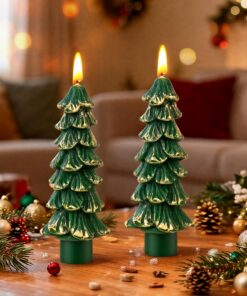 Dekorative Weihnachtskerzen Geschenkidee für Frauen | Stabkerzen Sojawachs Kerzenset Heimdekoration | Adventskalender m
