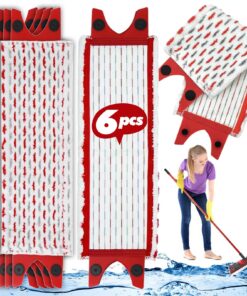 6 Stück Bodenwischer Wischmopp Ersatzbezug kompatibel mit ViledaUltraMax/UltraMax Plus/Easy Wring Microfibre Mop Cover