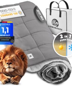 GEWICHTSDECKE - Weighted Blanket | Therapiedecke (7Kg) 155×220 | Schwere Decke für erholsamen Schlaf | Hypoallergene Kus