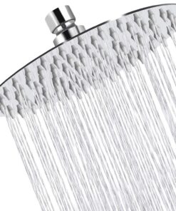 Edelstahl AISI304 Regendusche für Antibakterielle Duschkopf Rund 8 Zoll Anti-Kalk-Duft