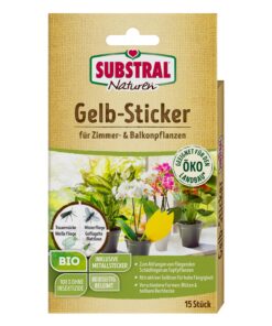 Substral Naturen Bio Gelbstecker - Insektizidfreie Leimfallen für Zierpflanzen, 15 Stück