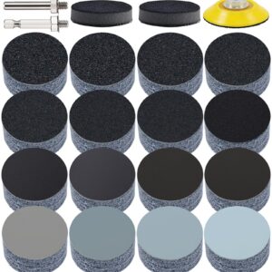 ALPXUXP Schleifscheiben 50mm Klett Wasserfest 1500 2000 3000 mit 5 Stück Schleifpads Zubehör(165 Stück) ALPXUXP Schlei