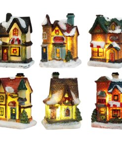 Weihnachtsdorf Mit Beleuchtung Amerikanisch, led Weihnachtsdeko, Haus Dekoration